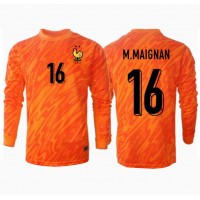 Camiseta Francia Mike Maignan #16 Portero Segunda Equipación Replica Eurocopa 2024 mangas largas